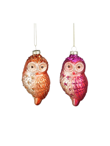 Selected by Selected by | Uil oranje/roze 5x10cm