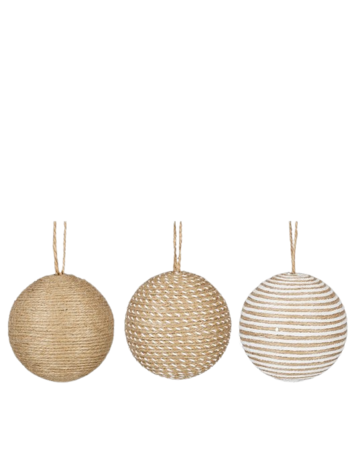 Selected by Selected by | Kerstbal onbreekbaar touw 10cm