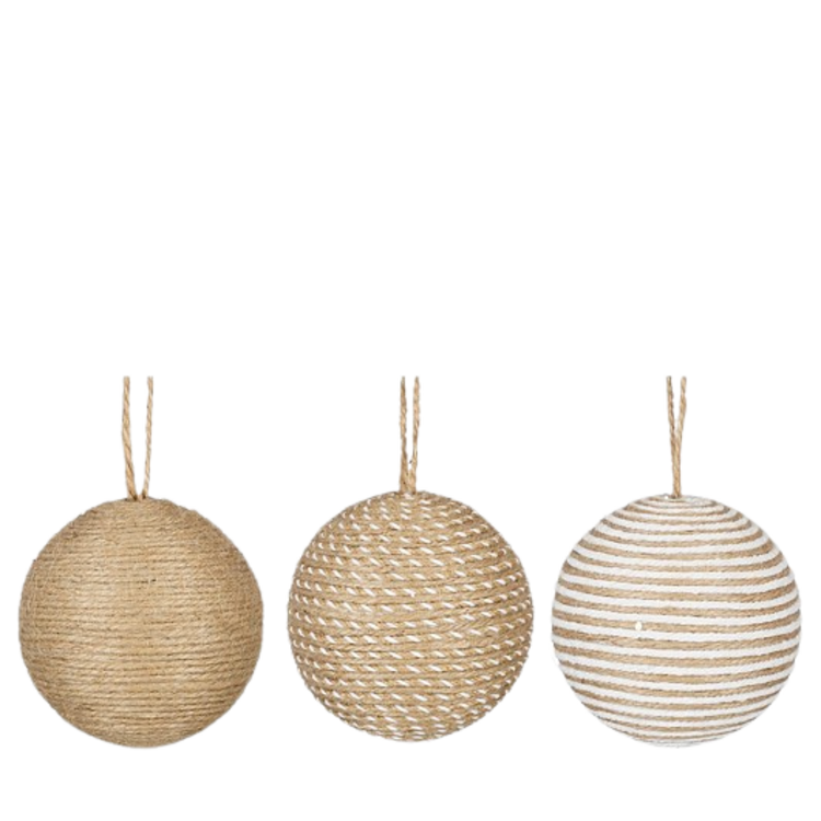 Selected by Selected by | Kerstbal onbreekbaar touw 10cm