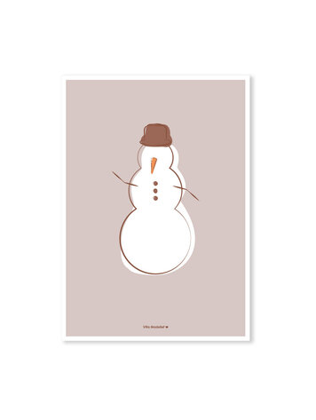 Villa Madelief Villa Madelief | Kerstkaart sneeuwpop