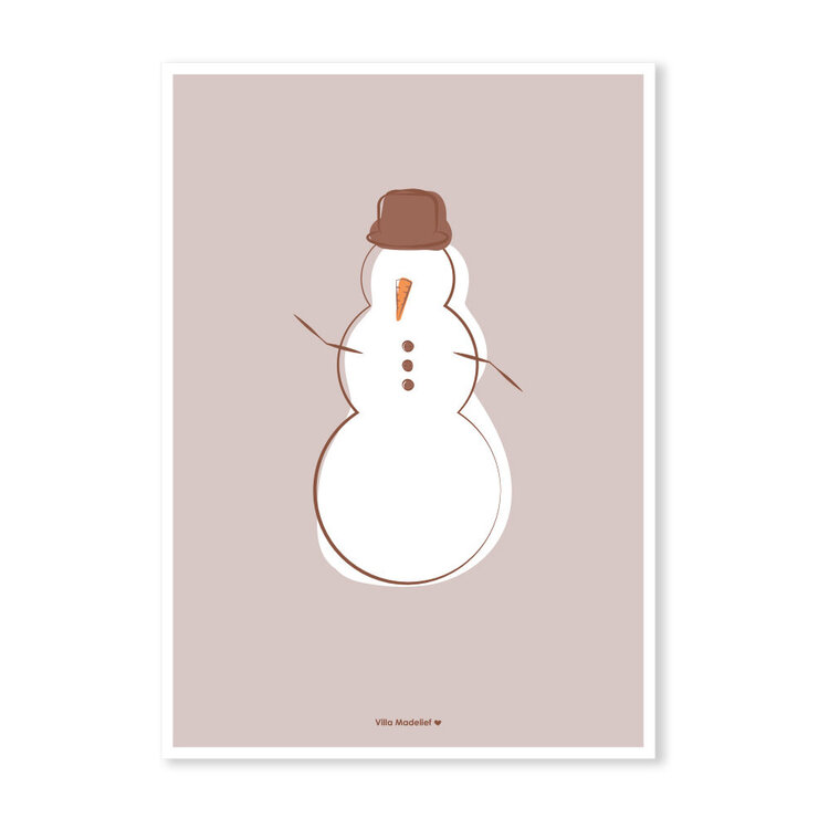 Villa Madelief Villa Madelief | Kerstkaart sneeuwpop