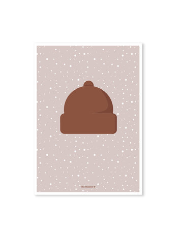 Villa Madelief Villa Madelief | Kerstkaart muts rood