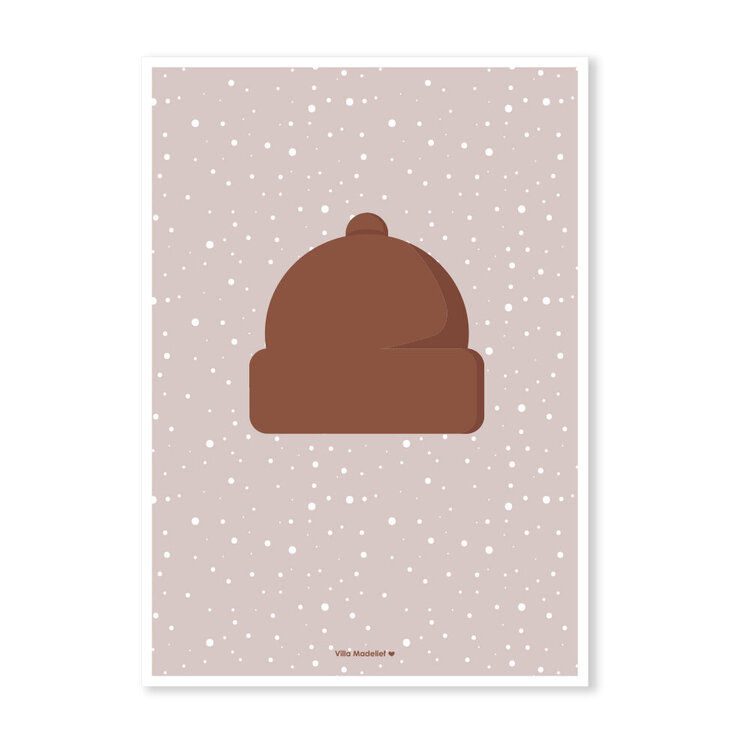 Villa Madelief Villa Madelief | Kerstkaart muts rood