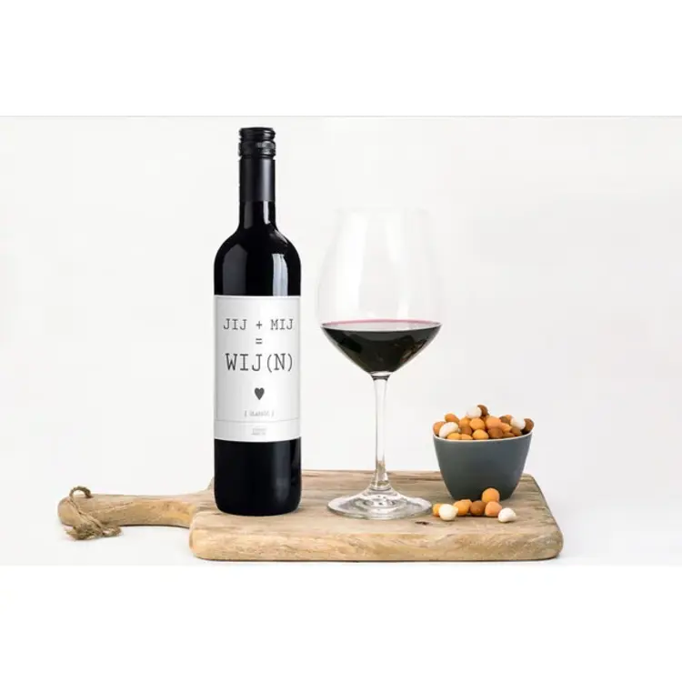 Flessenwerk Flessenwerk | Rode wijn Jij+Mij = Wij(n)