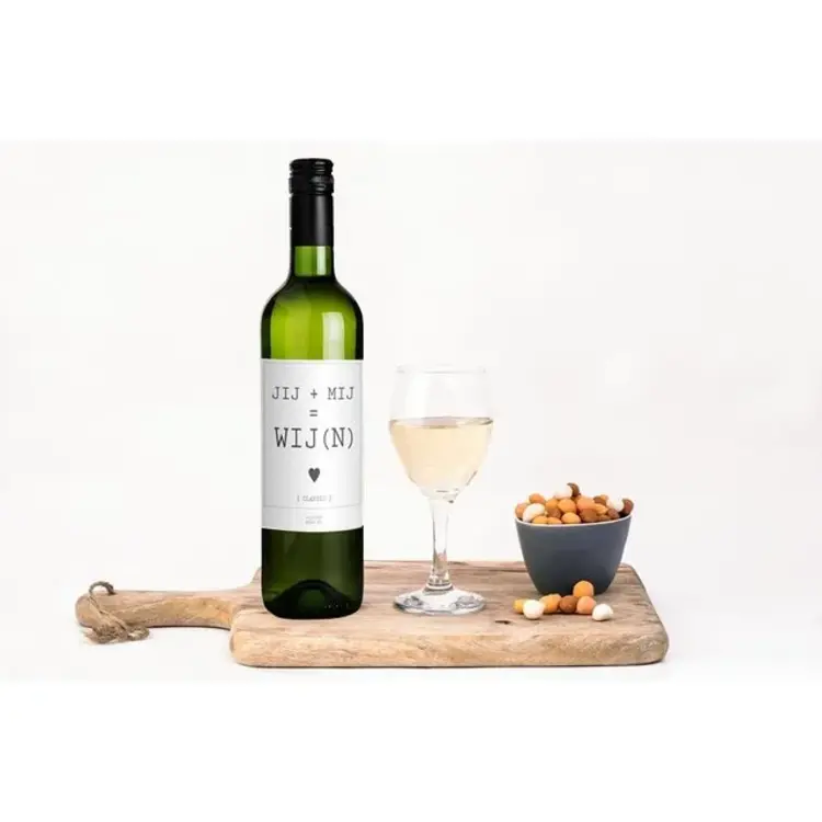 Flessenwerk Flessenwerk | Witte wijn Jij + Mij = Wij(n)