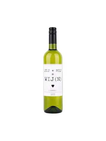 Flessenwerk Flessenwerk | Witte wijn Jij + Mij = Wij(n)