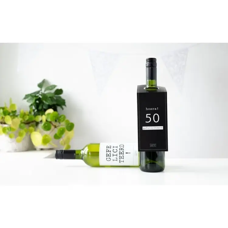 Flessenwerk Flessenwerk | Rode wijn Gefeliciteerd!