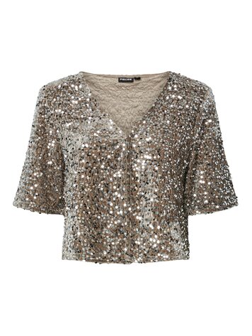 Pieces Pieces | Top Kam pailletten