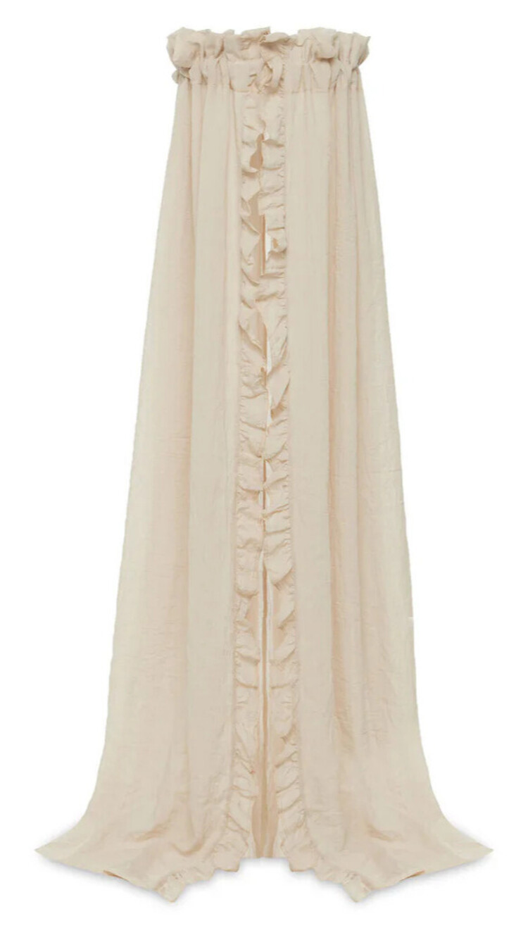 Jollein Jollein | Sluier vintage ruffle nougat