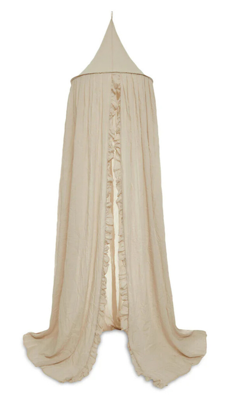 Jollein Jollein | Klamboe vintage ruffle nougat