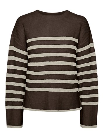 Pieces Pieces | Trui Line hot fudge stripes