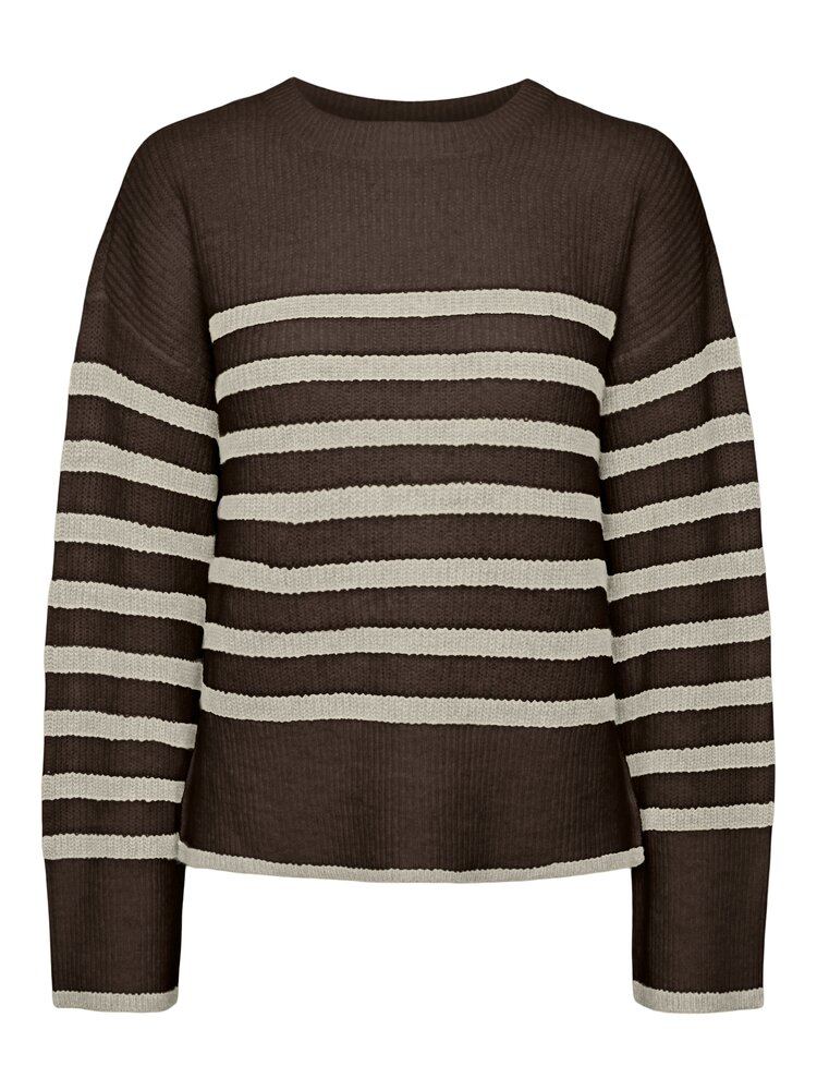 Pieces Pieces | Trui Line hot fudge stripes