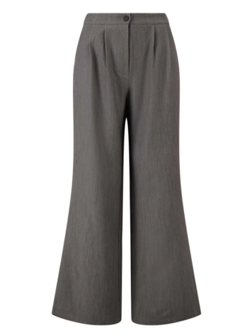 Zusss Zusss | Broek met plooien middegrijs