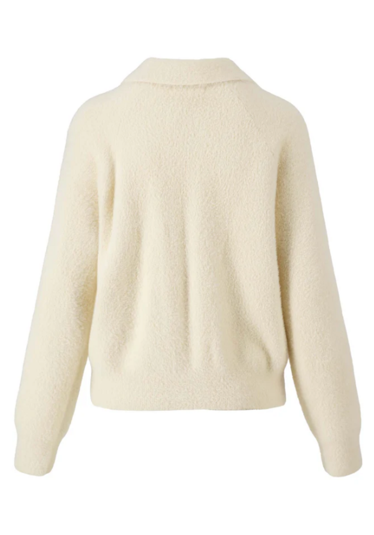 Zusss Zusss | Vest fluffy met polokraag