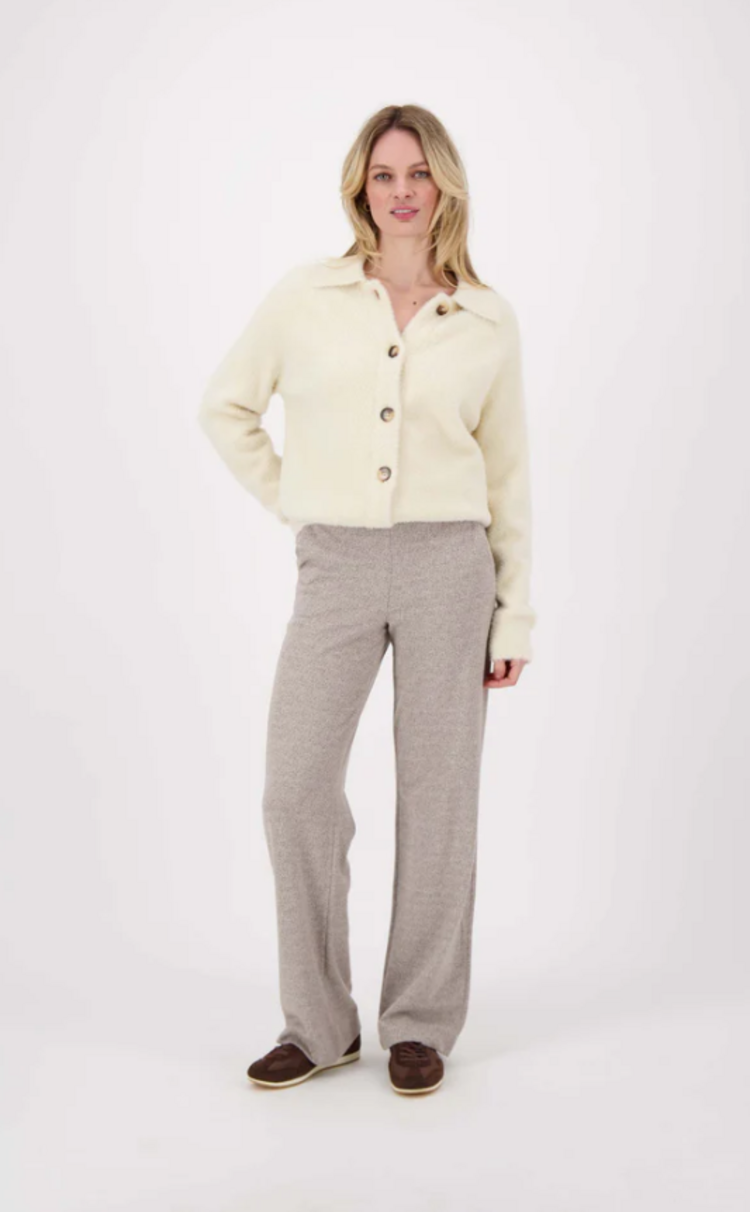 Zusss Zusss | Vest fluffy met polokraag