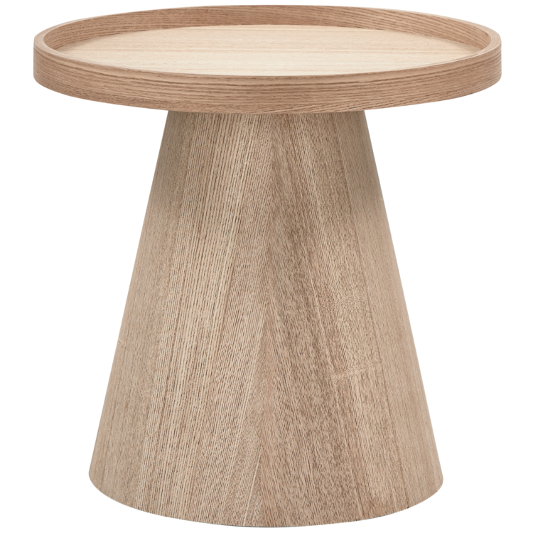 WOOOD. Woood | Maud bijzettafel conisch hout naturel 38xØ39 cm