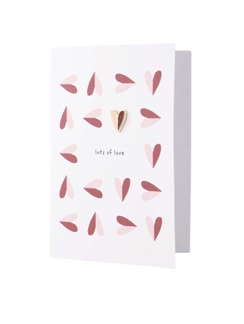 Zusss Zusss | Wenskaart broche lots of love