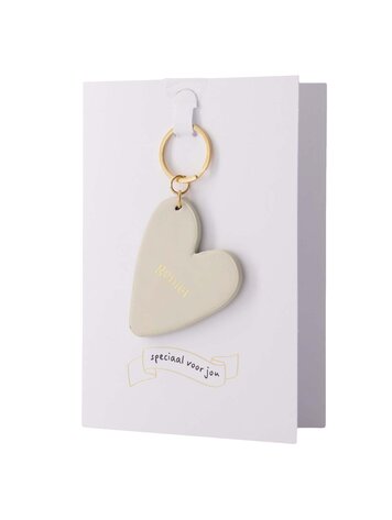 Zusss Zusss | Wenskaart sleutelhanger geniet zand