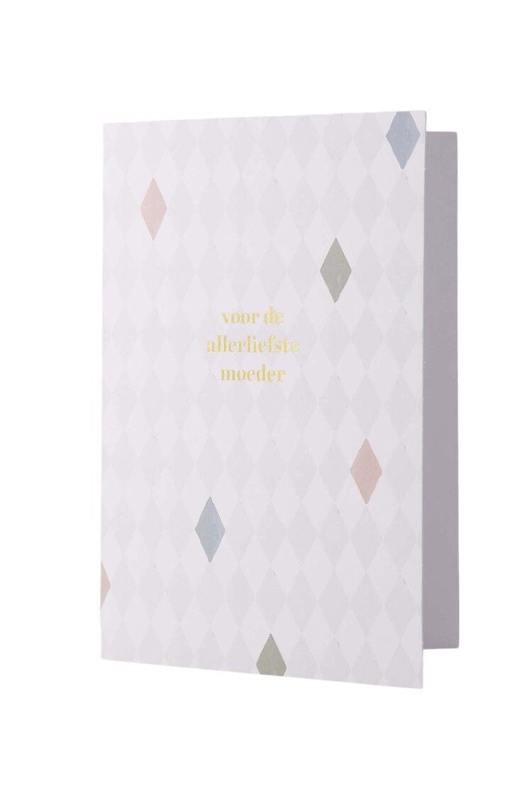 Zusss Zusss | Wenskaart liefste mama wit/goud