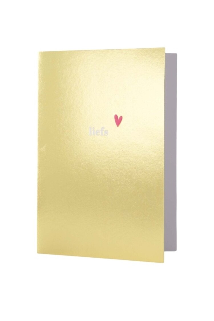 Zusss Zusss | Wenskaart liefs goud