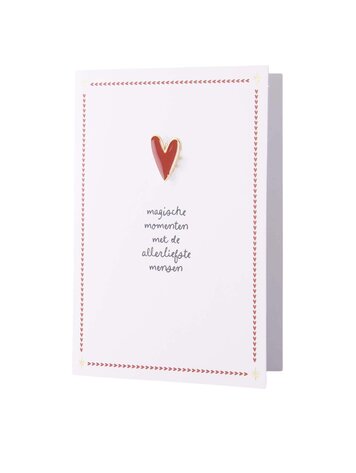 Zusss Zusss | Wenskaart broche magische momenten