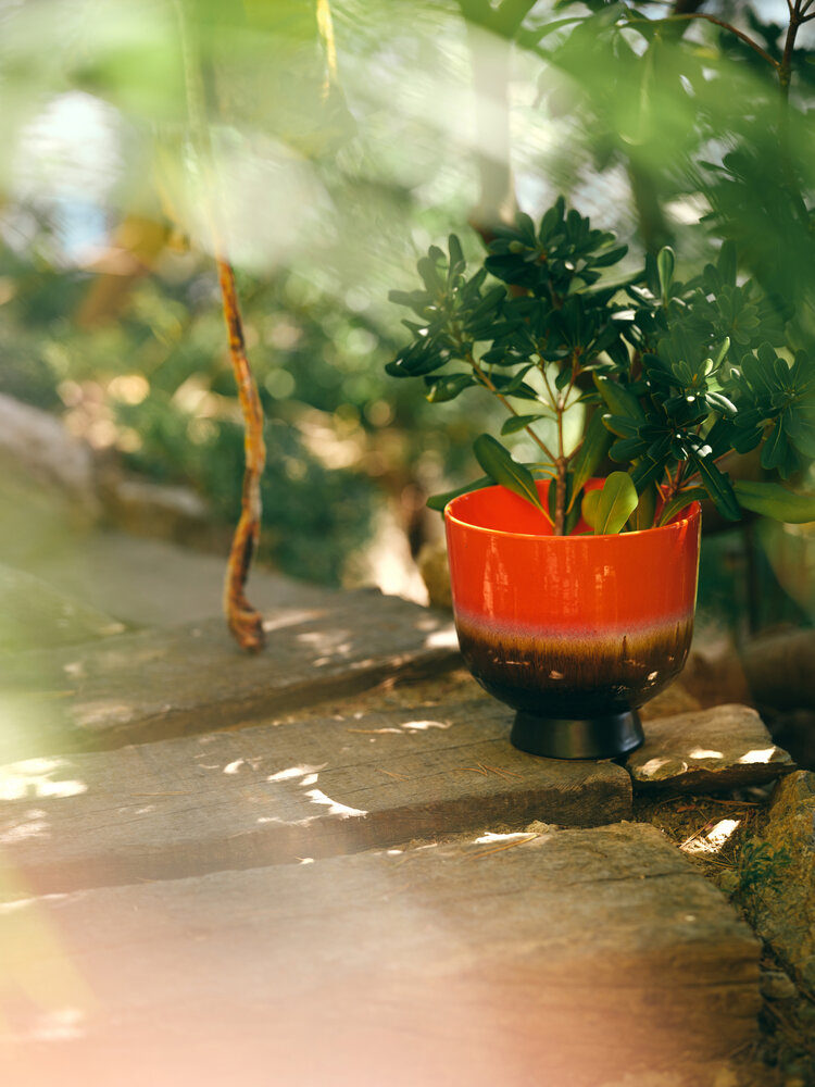 HK Living HK Living | Retro flower pot cherry red