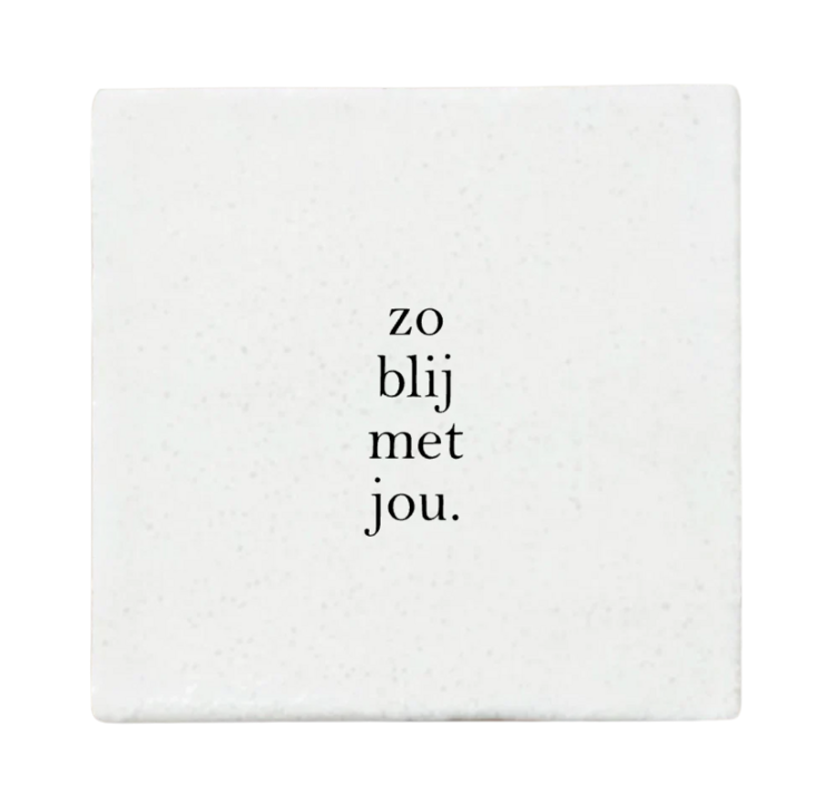 Label2X Label2X | Tegeltje zo blij met jou