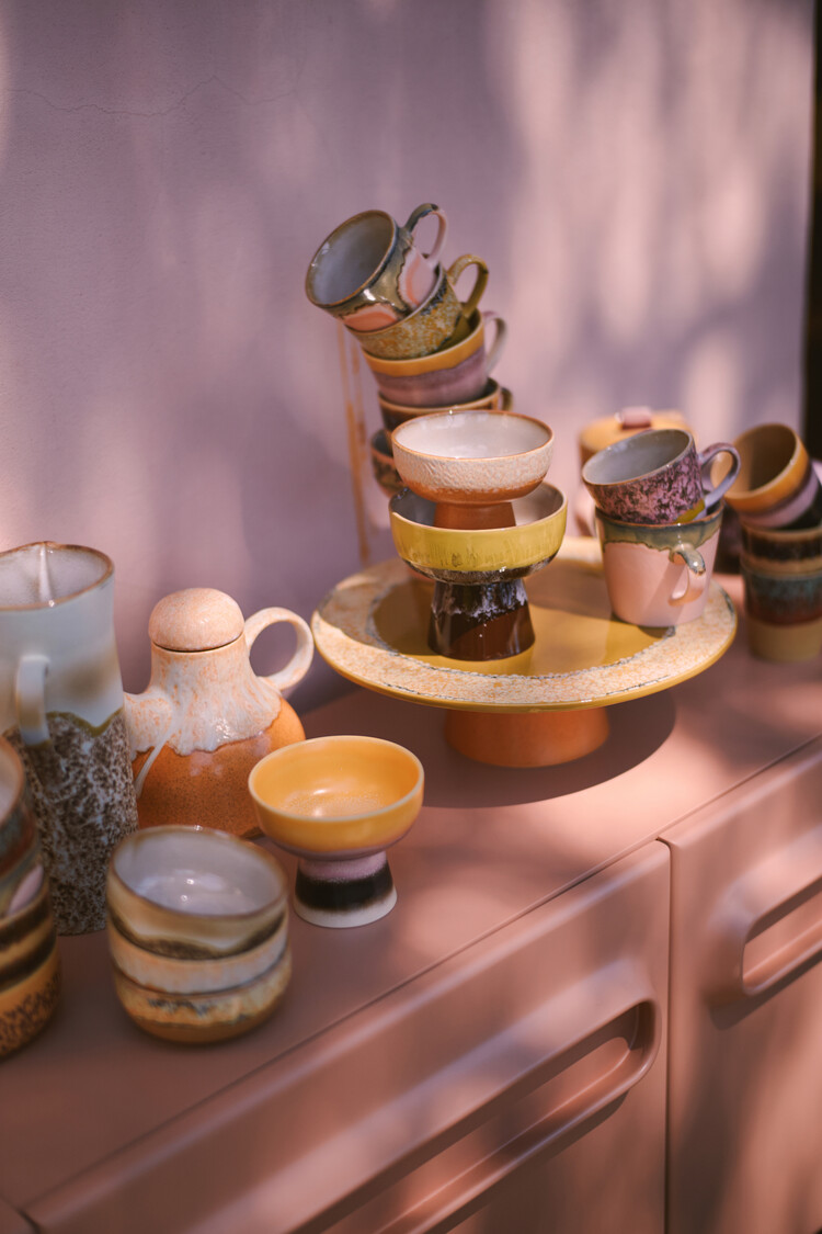 HK Living HK Living | 70's servies taartschaal Papaya