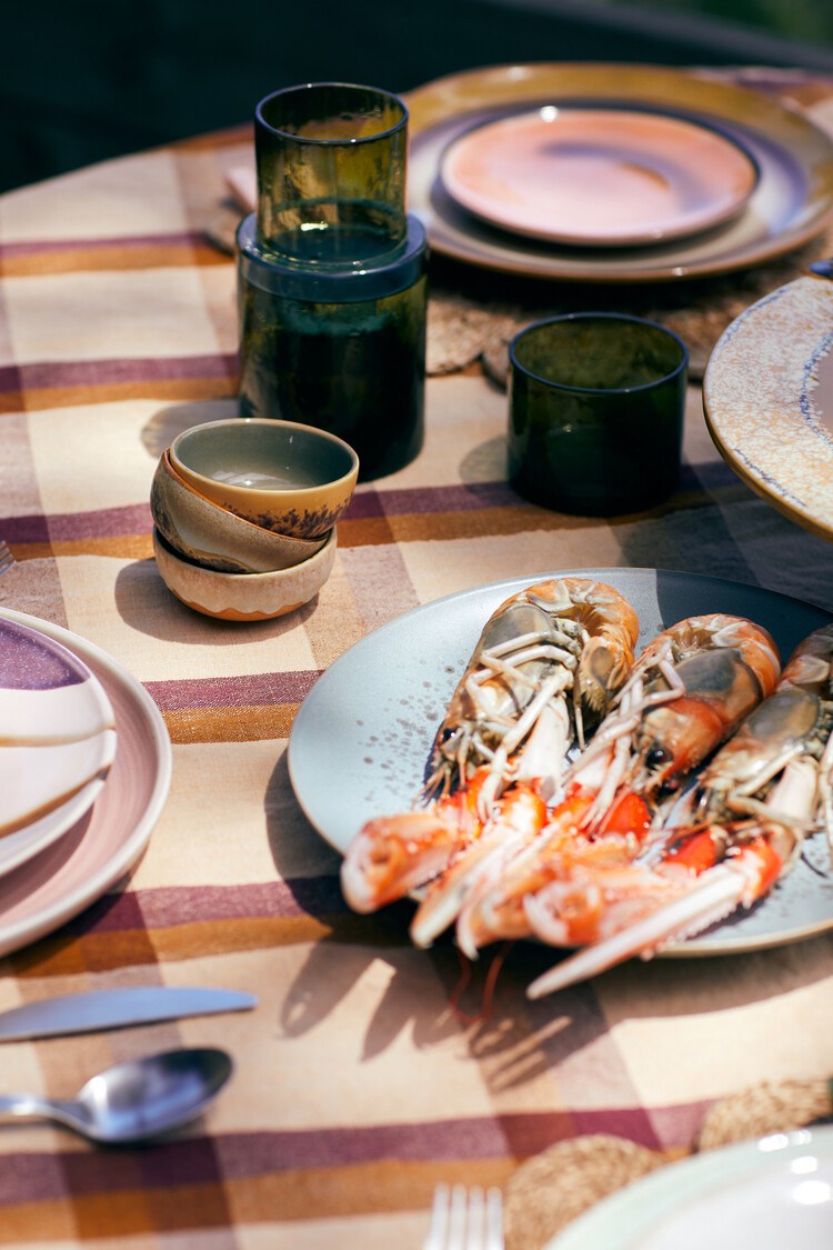 HK Living HK Living | 70's servies XS bowls marine set van 4