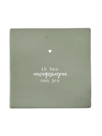 Label2X Label2X | Tegeltje ik ben ondersteboven van jou