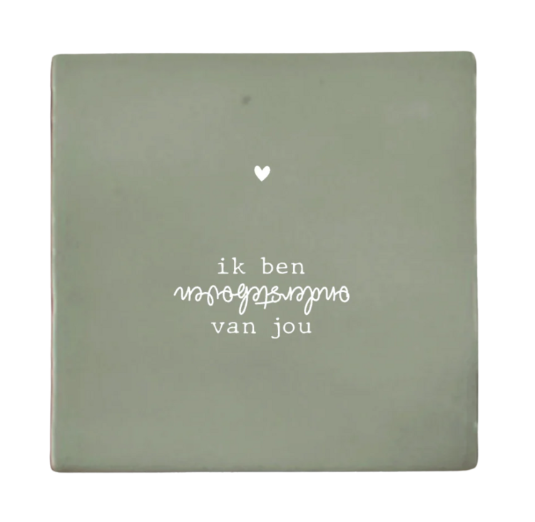 Label2X Label2X | Tegeltje ik ben ondersteboven van jou