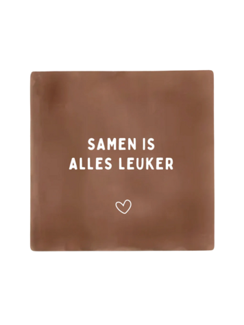 Label2X Label2X | Tegeltje Samen is alles leuker