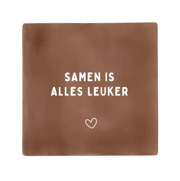 Label2X Label2X | Tegeltje Samen is alles leuker