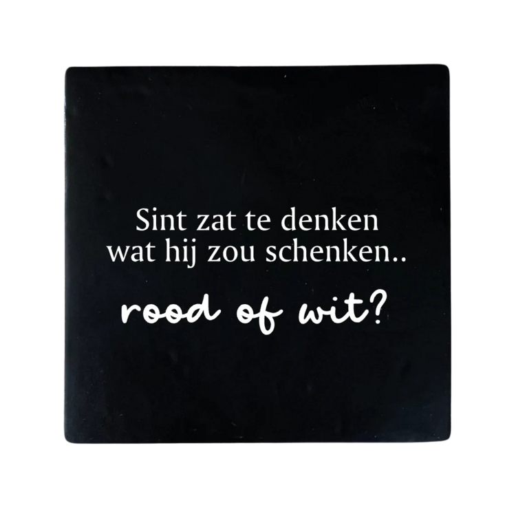 Label2X Label2X | Tegeltje Sint zat te denken