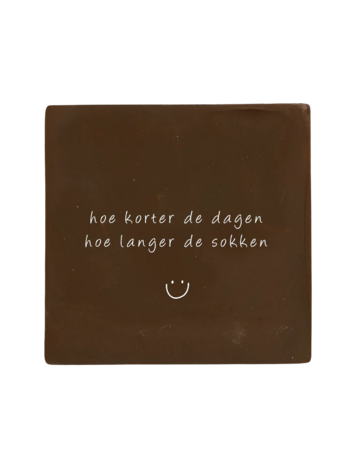 Label2X Label2X | Tegeltje Hoe korter de dagen hoe langer de sokken