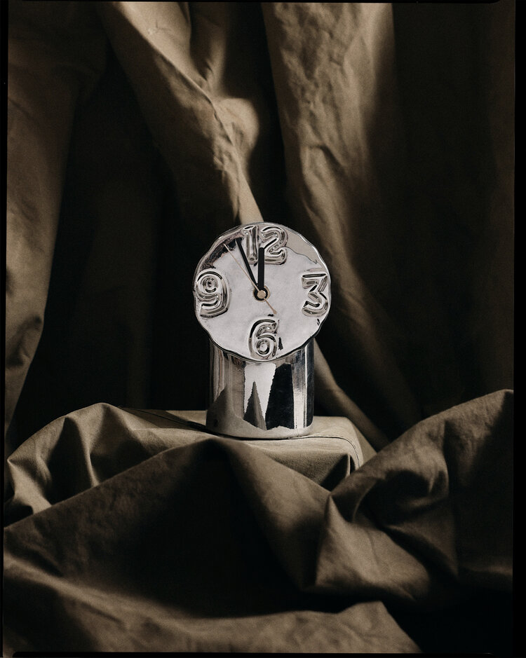 HK Living HK Living | Retro clock chrome