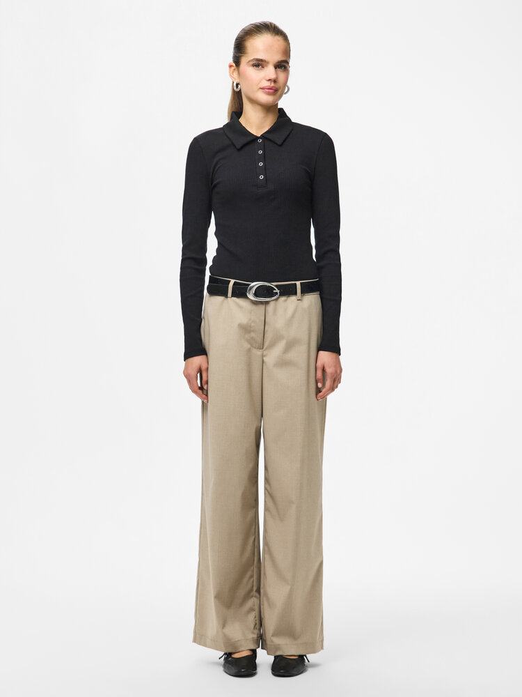 Pieces Pieces | Pantalon wide Rosa greige NOOS