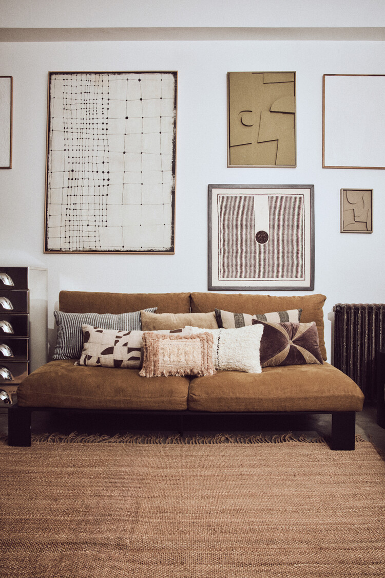 HK Living HK Living | Kussen velvet brown 50x30cm