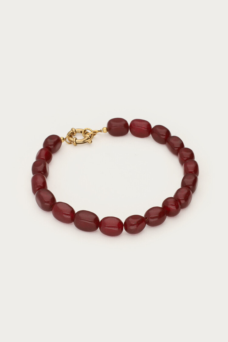 My Jewellery My Jewellery | Armband burgundy kralen