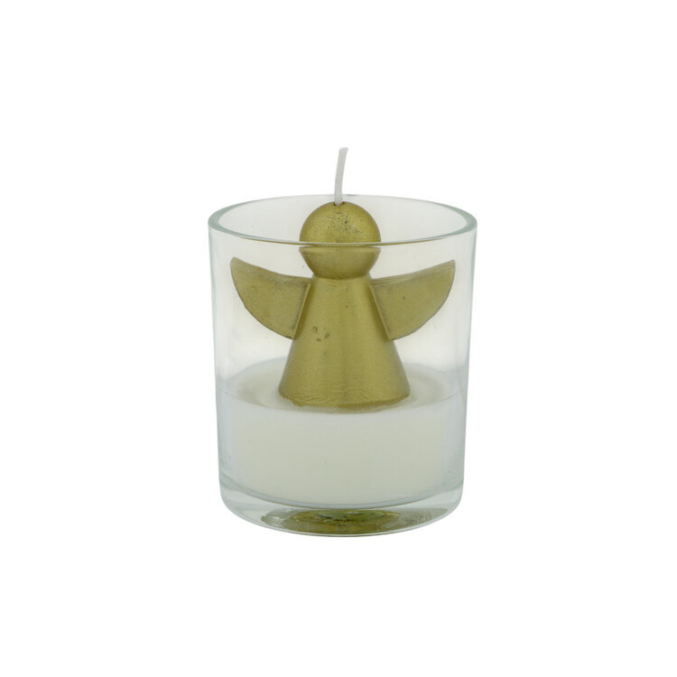 Home society Home Society | Kaarsje met engel goud