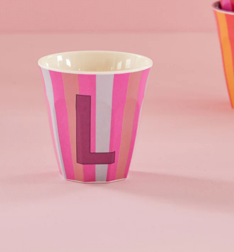 Rice Rice | Mok melamine L meerkleurig stripes