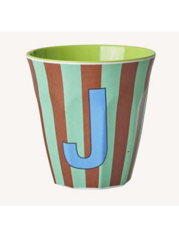 Rice Rice | Mok melamine mint J stripes