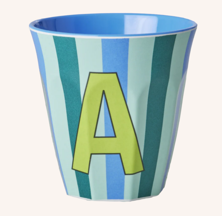 Rice Rice | Mok melamine blauw A stripes