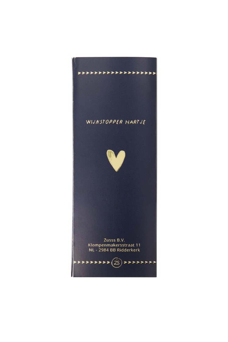 Zusss Zusss | Wijnstopper hartje goud