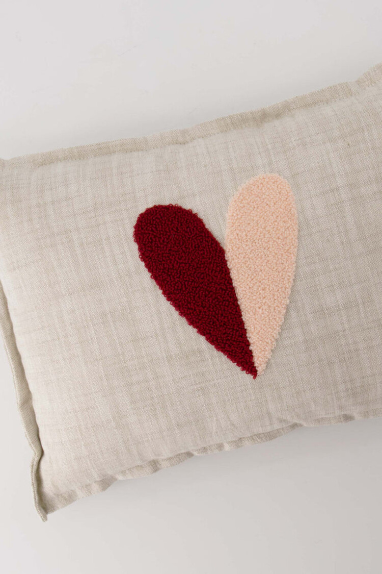 Zusss Zusss | Kussen hartje 35x25cm