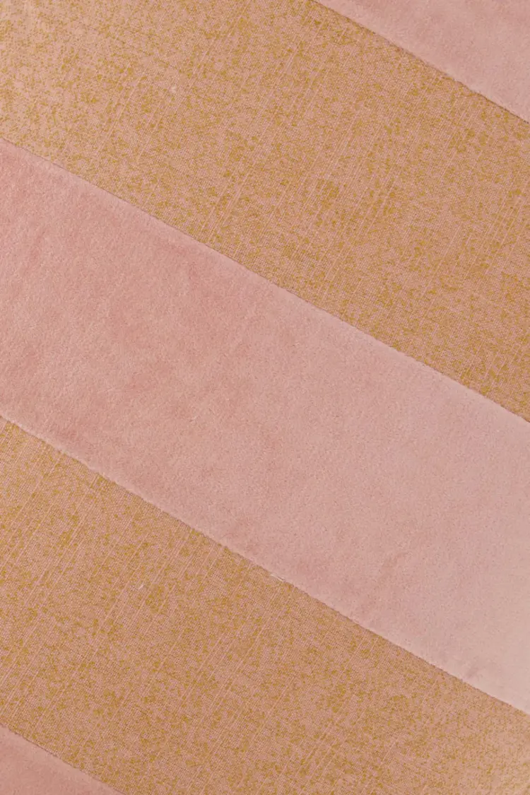 Zusss Zusss | Kussen streep katoen/velvet 60x40cm