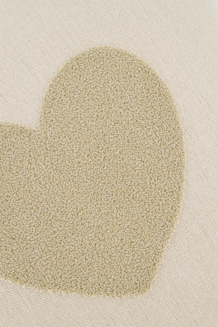 Zusss Zusss | Kussen tufted hart 45x45cm