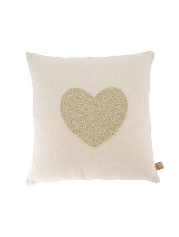 Zusss Zusss | Kussen tufted hart 45x45cm