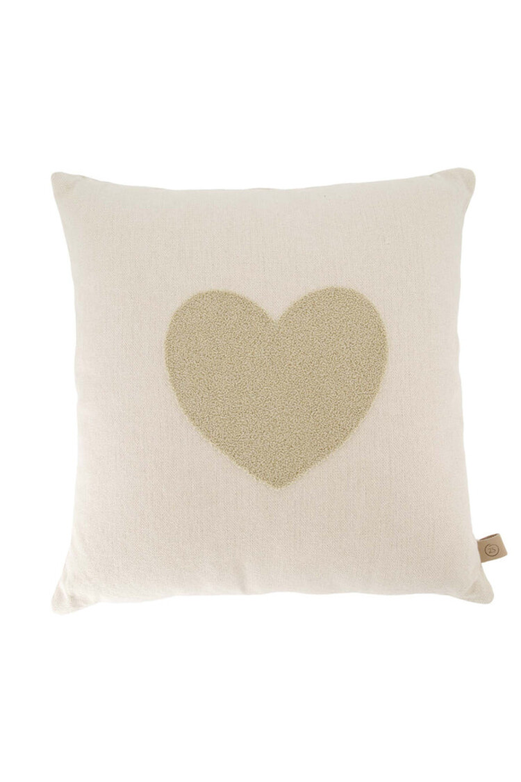 Zusss Zusss | Kussen tufted hart 45x45cm
