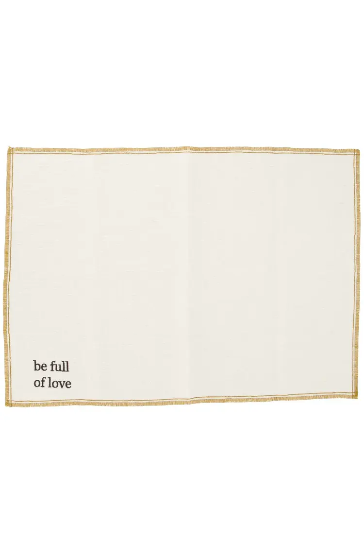 Zusss Zusss | Set van 2 placemats be full of love